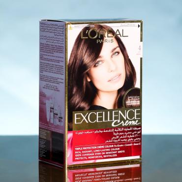 LOREAL EXCELLENCE CREME 4 BROWN PC